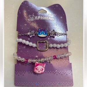 Aphmau Exclusive Bracelet Set - Blue, Pink, White